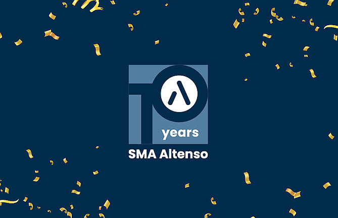 10 years jubilee logo